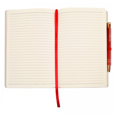 Motivational Notebook - Hardback A5 White/Red